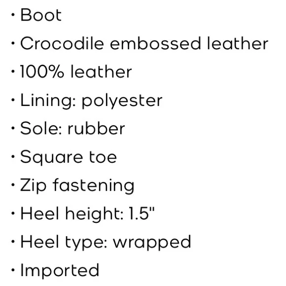 New in Box MICHAEL Michael Kors Cosmo Croc-Embossed Leather Ankle Boot Classic - Picture 6 of 6